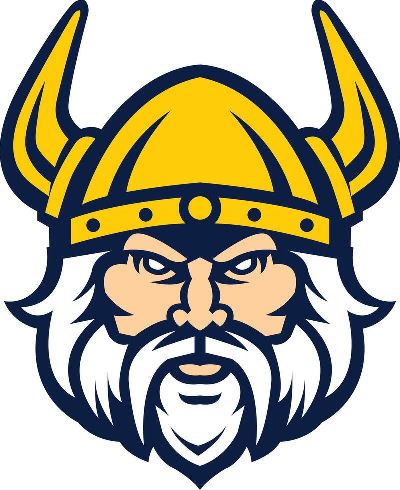 viking mascot logo set vector