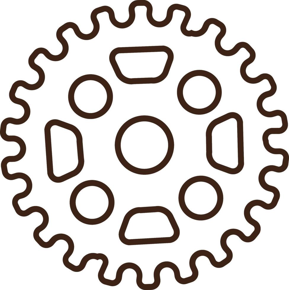 bicycle gear icon design vector