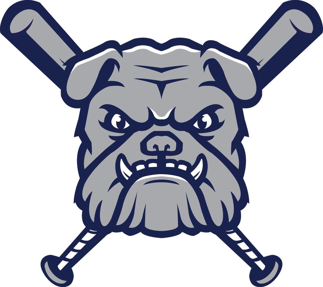 bulldog head logo icons vector