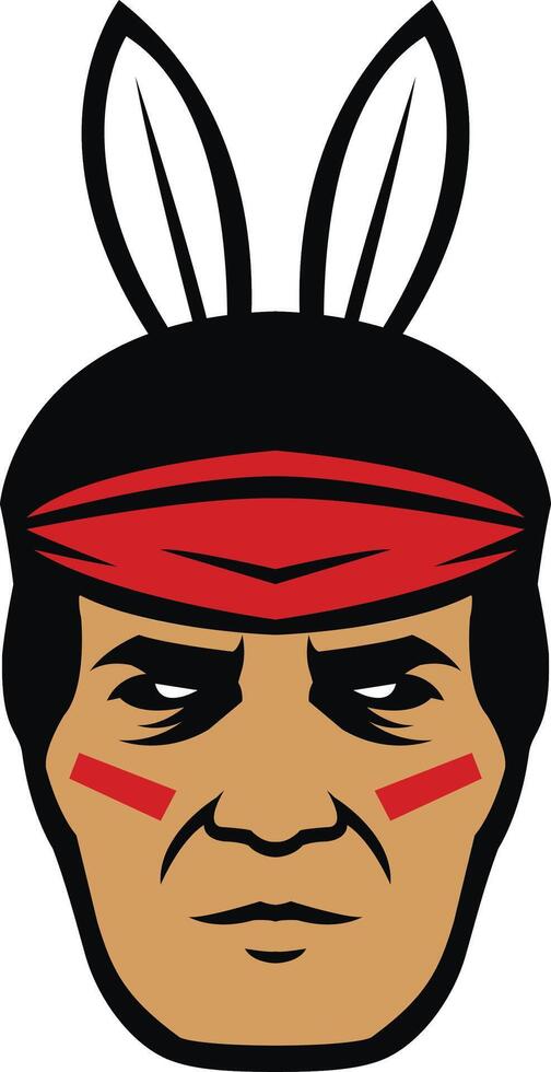 traditional warrior badge vector