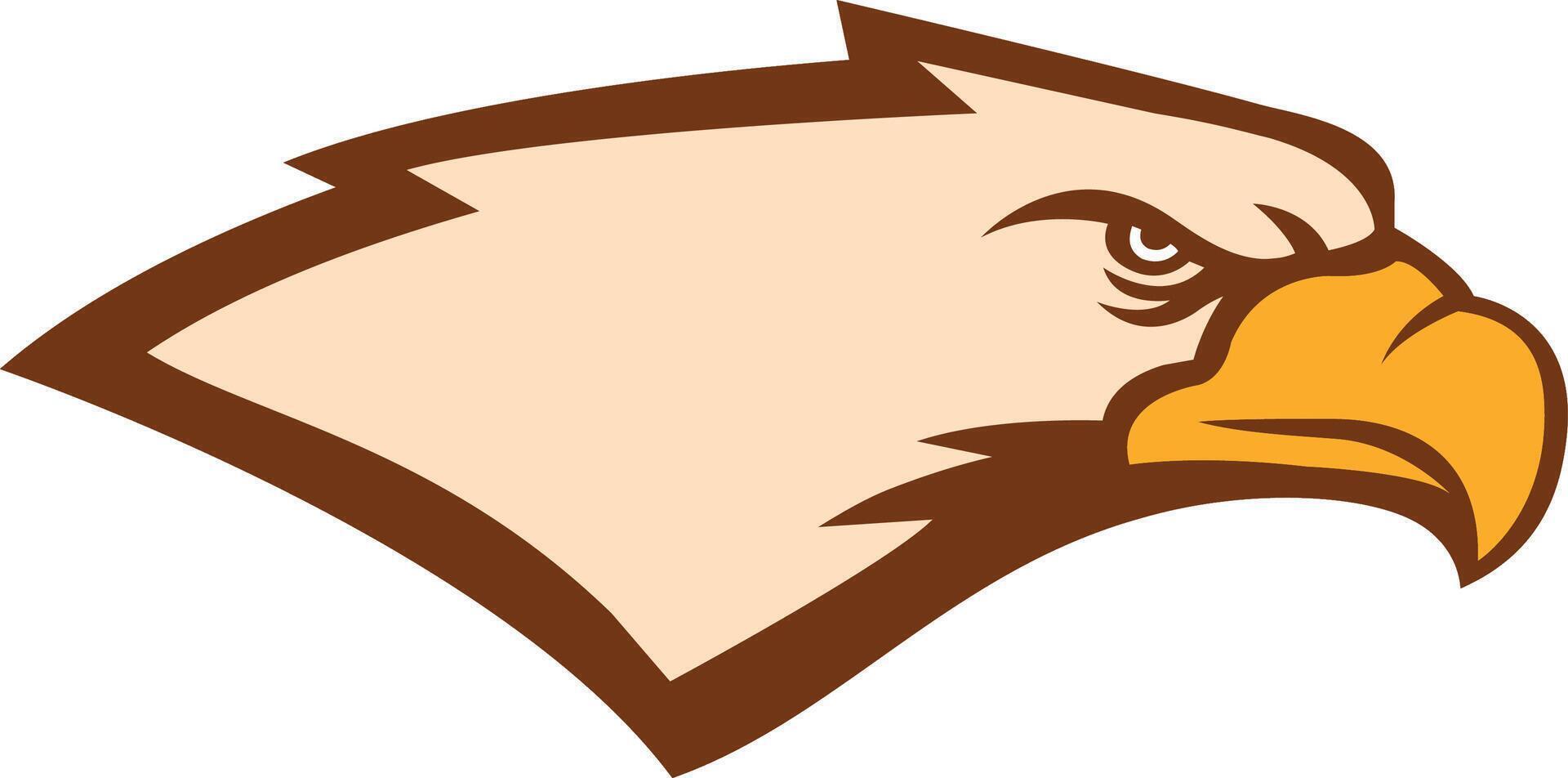 hawk team badge design vector