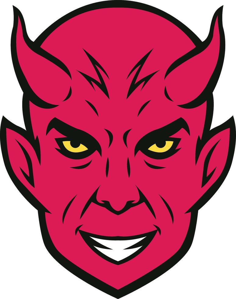 evil mascot logo icons vector