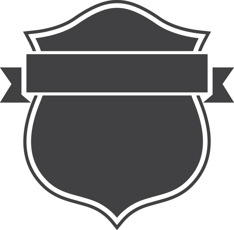 vintage crest and banner set vector