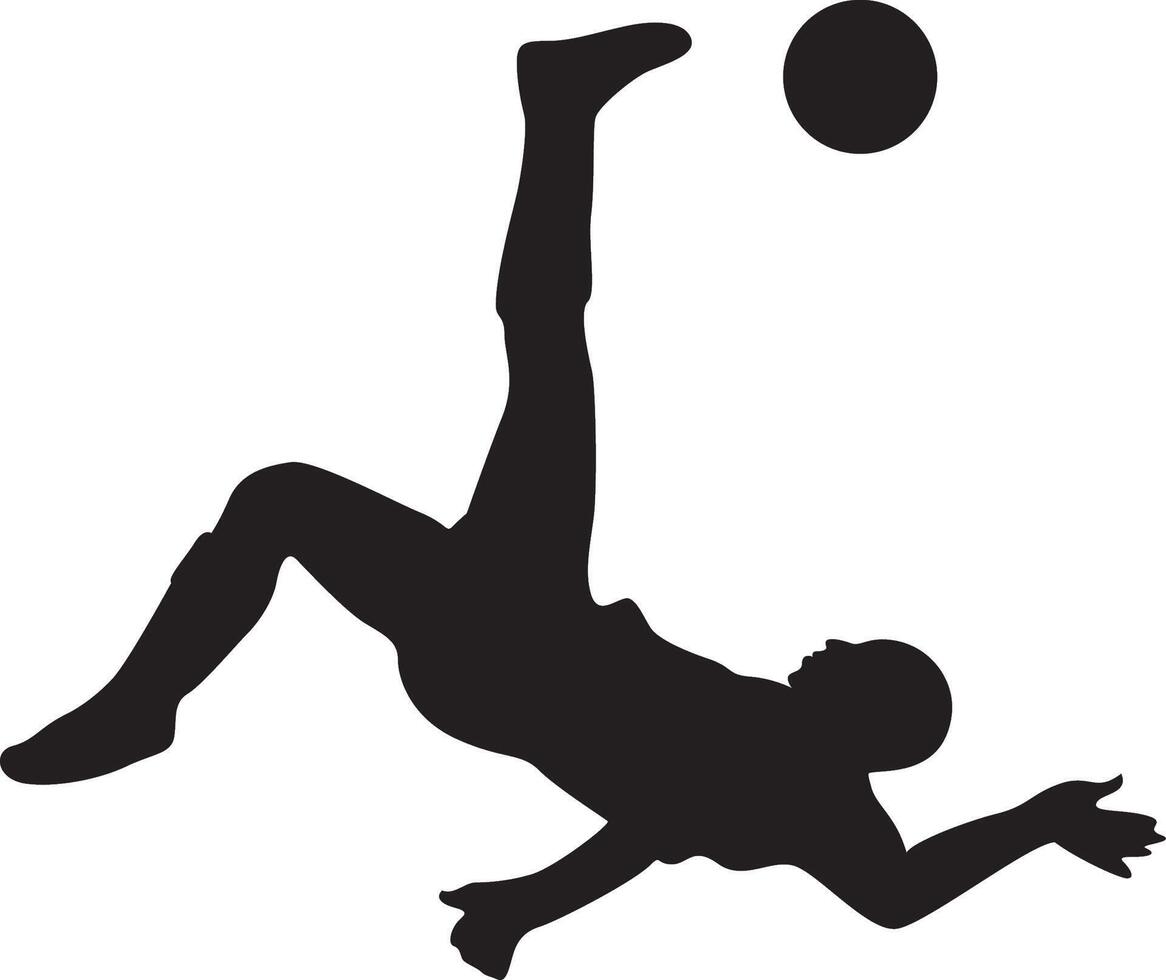 soccer player silhouette bundle vector