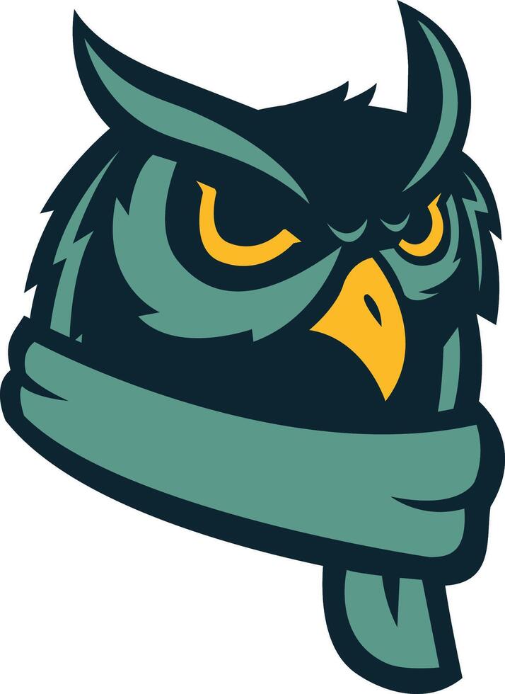 owl head team icon vector