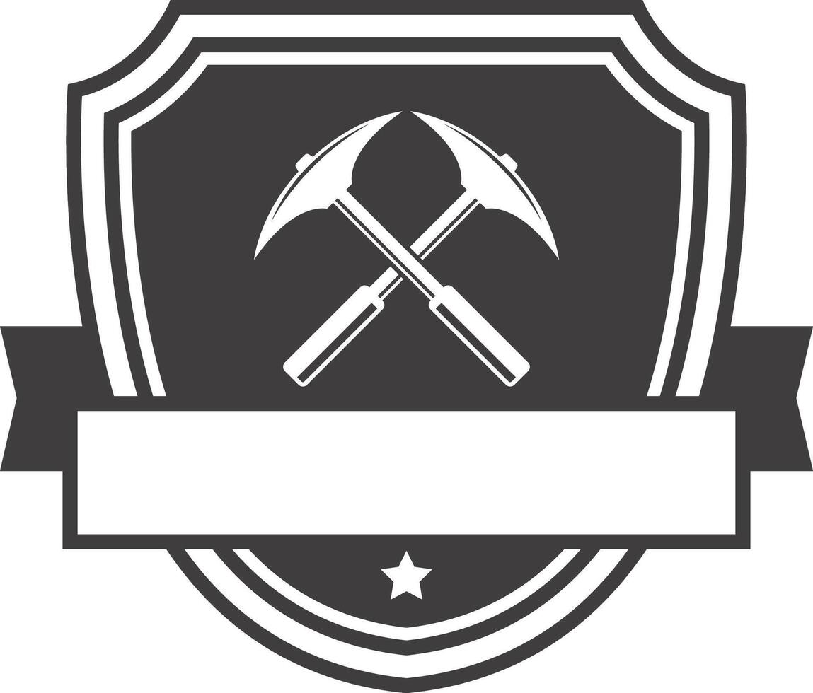 mountain icon badges collection vector