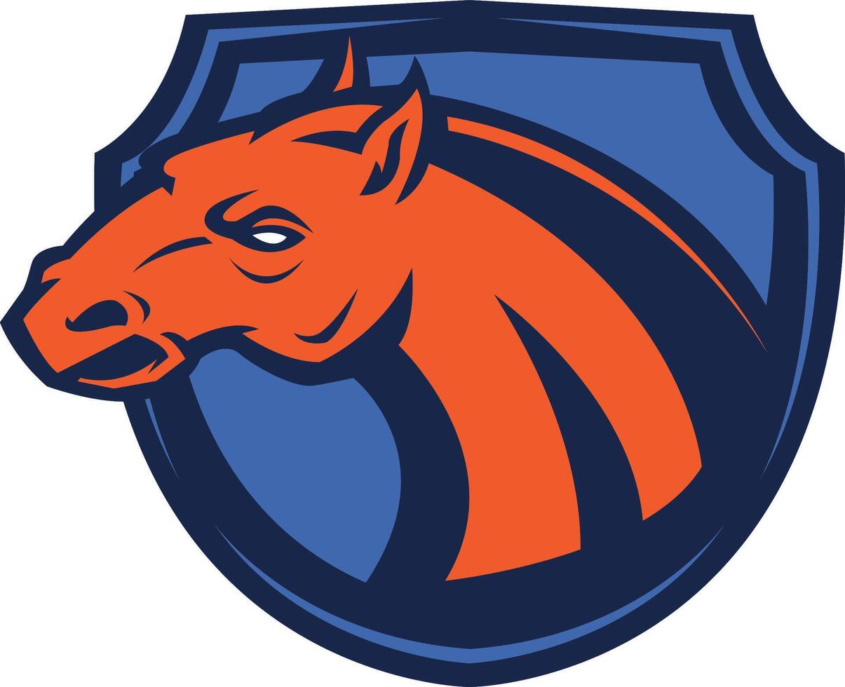 mustang team badge pack vector