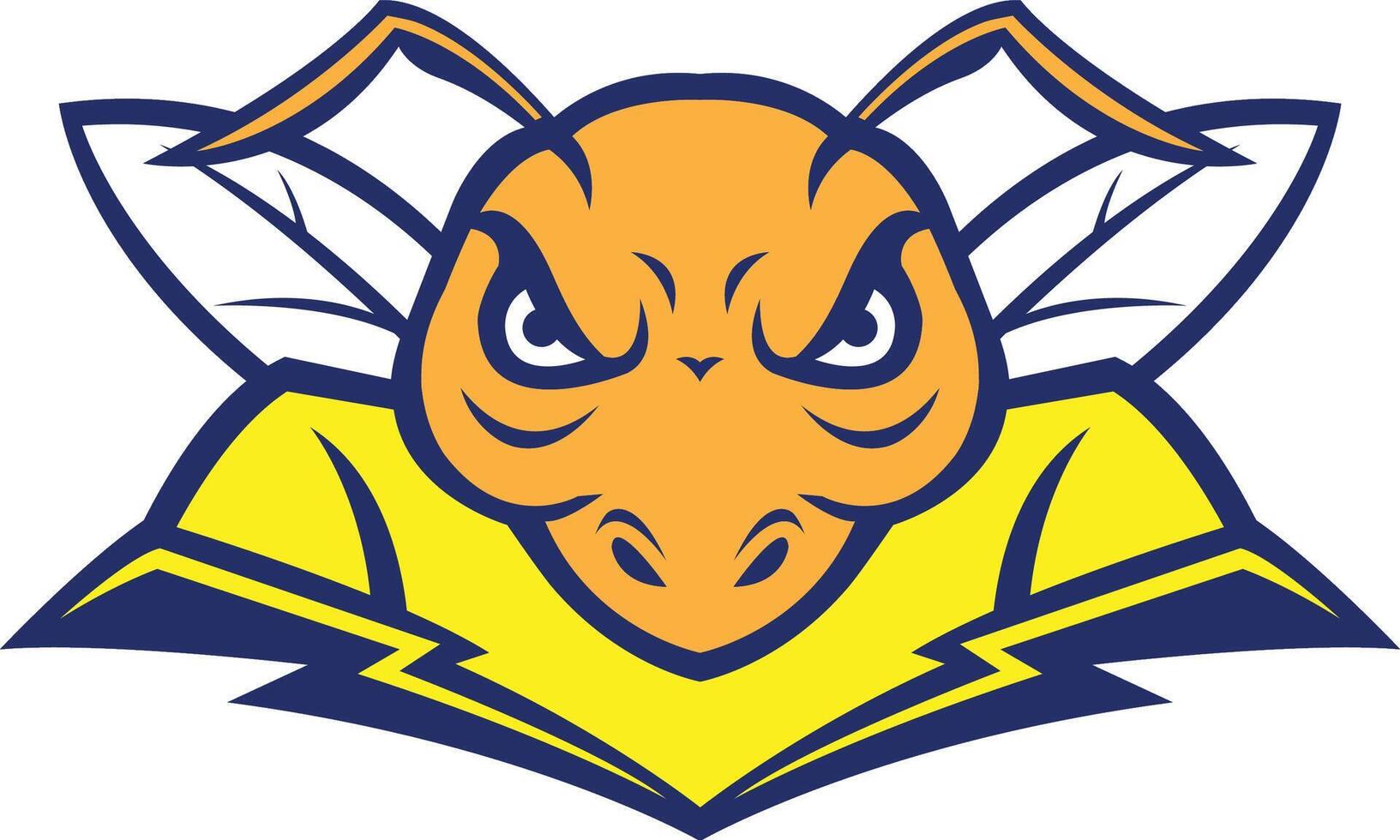flying hornet design vector