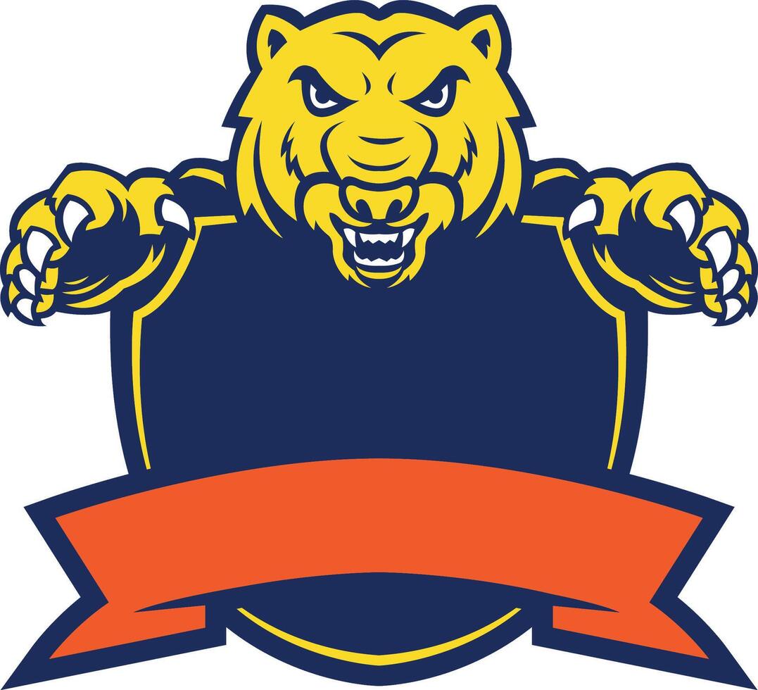 fierce wolverines team icons vector