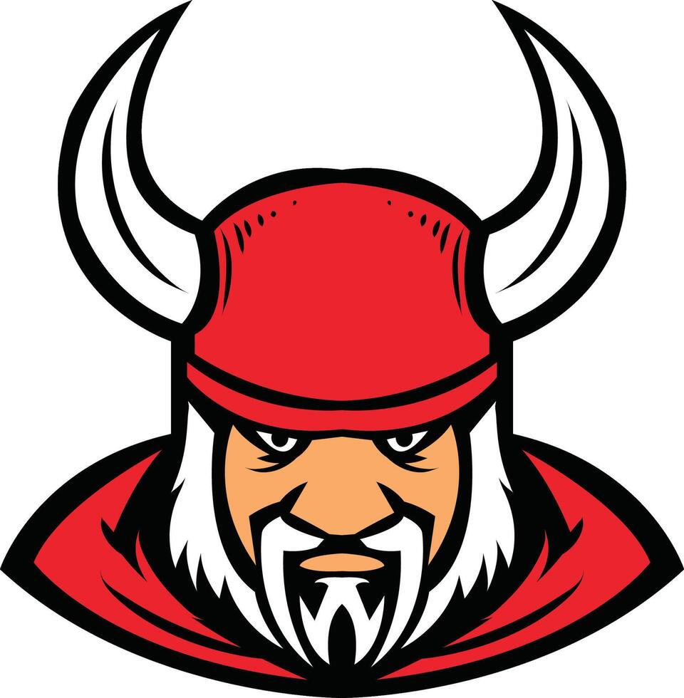 viking head logo set vector
