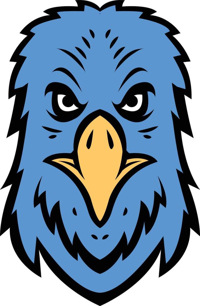 flying eagle mascot design vector