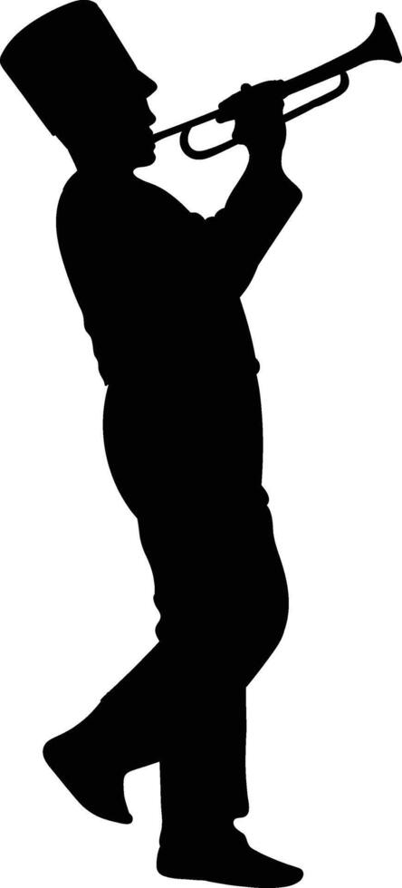 marching band clipart silhouettes vector