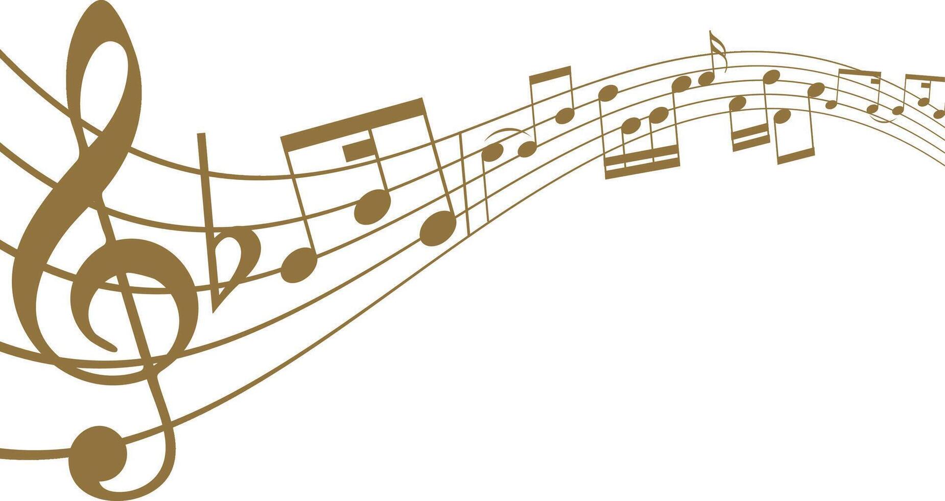 abstract music notes background vector