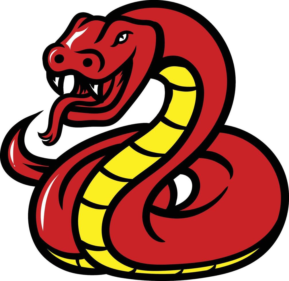 sports snake icon bundle vector