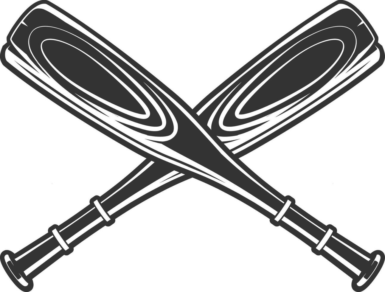 baseball bats logo badge vector