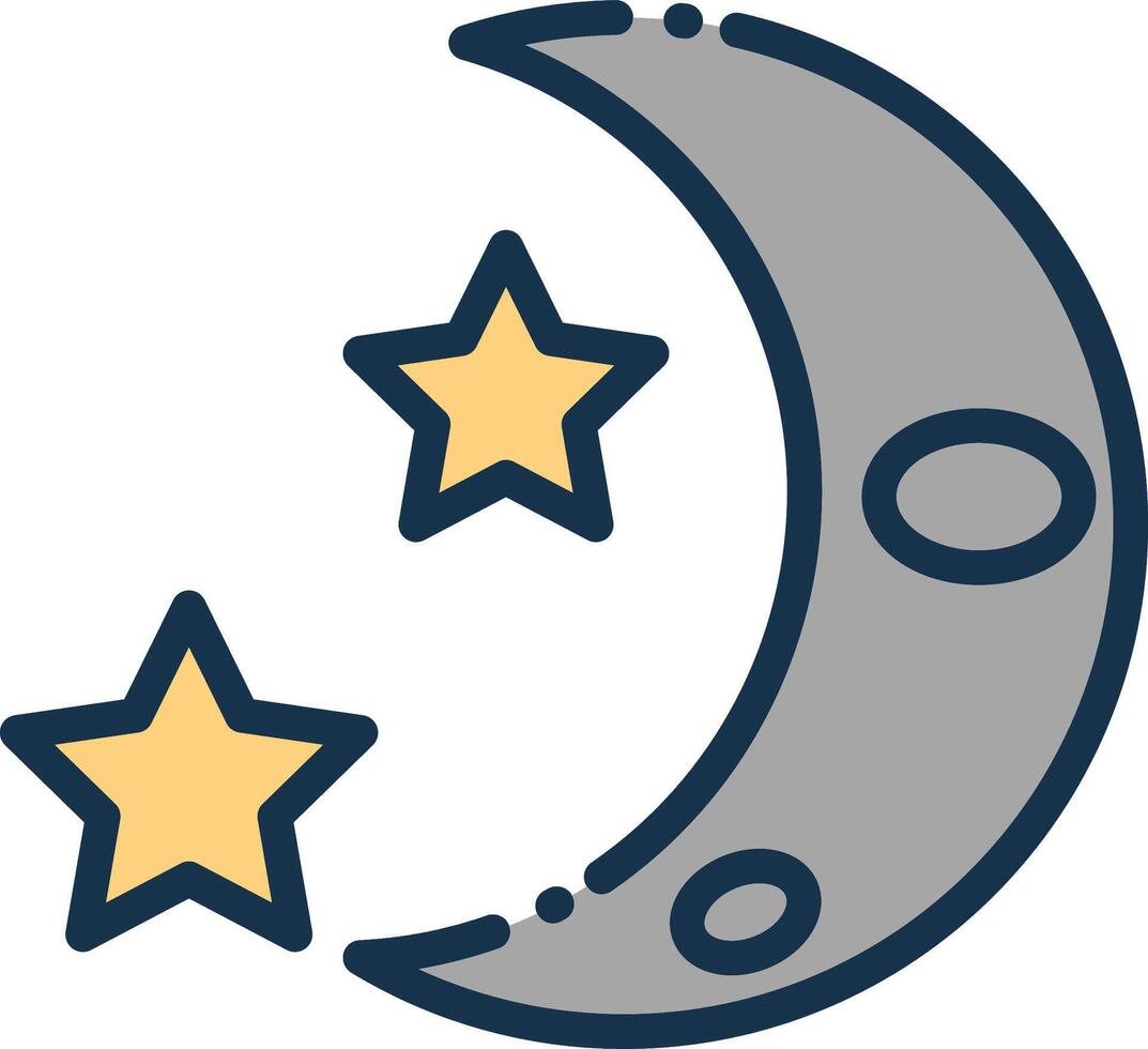 space and tech icons vector