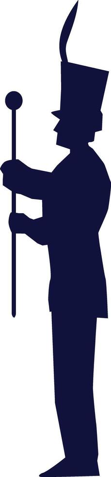 silhouette marching band set vector