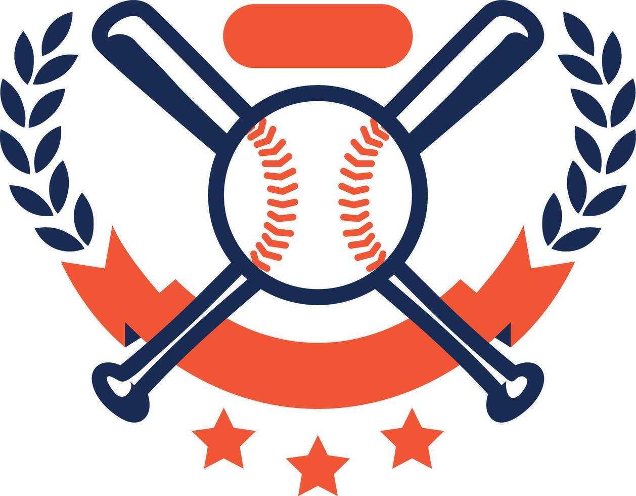 team baseball badge set vector