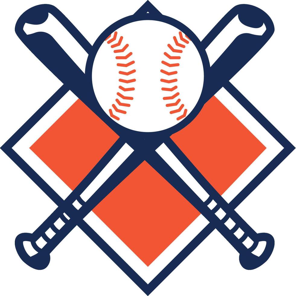 baseball badge design set vector