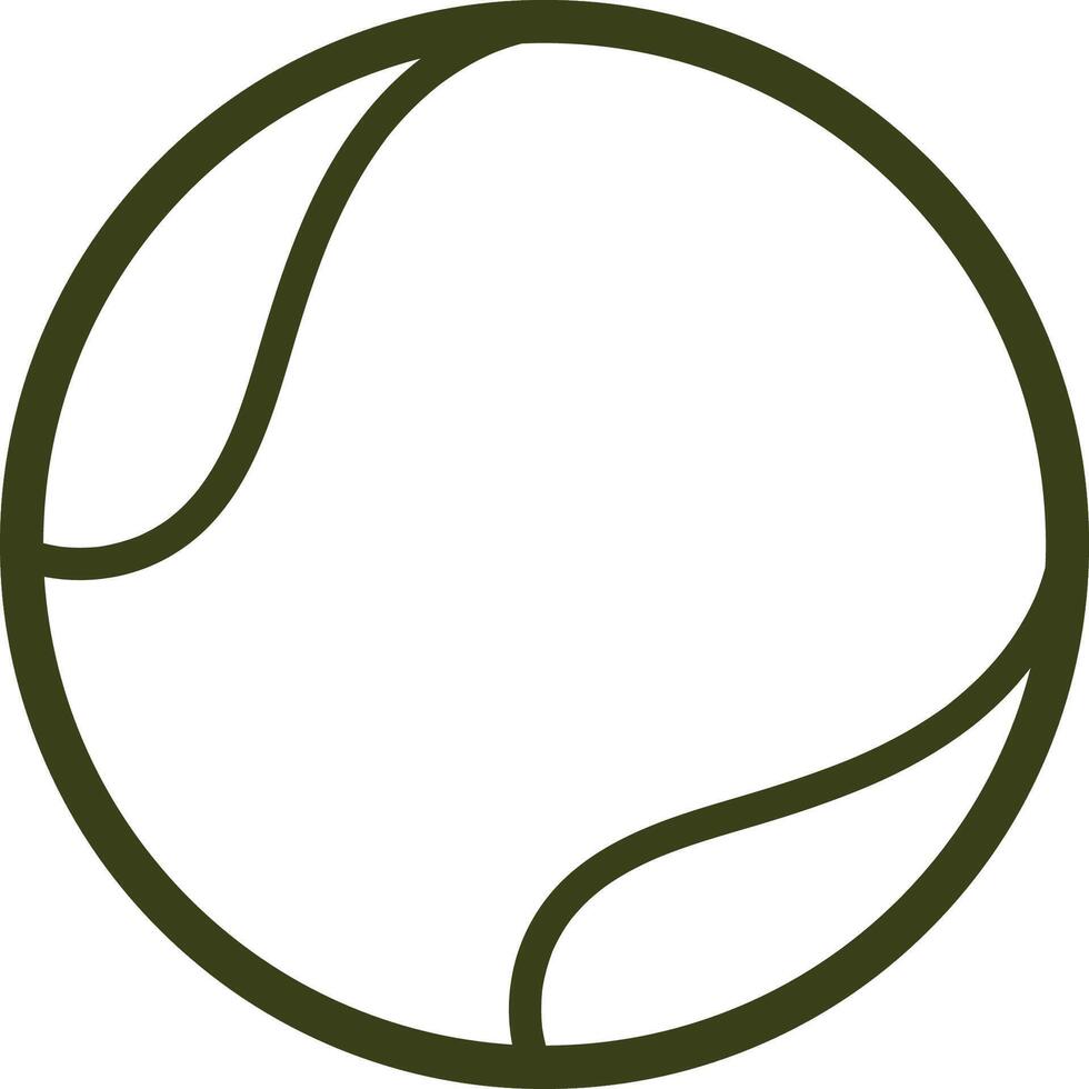 tennis ball clean icon vector