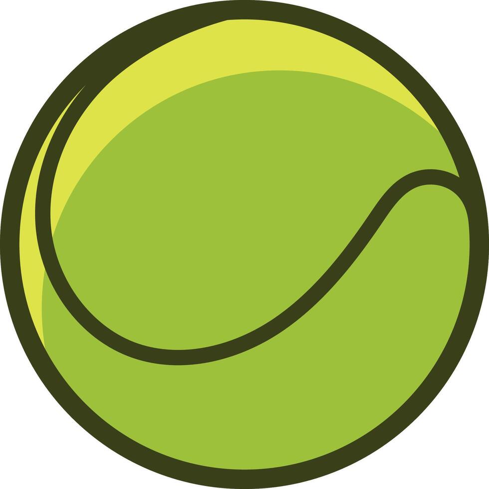 isolated tennis ball set vector