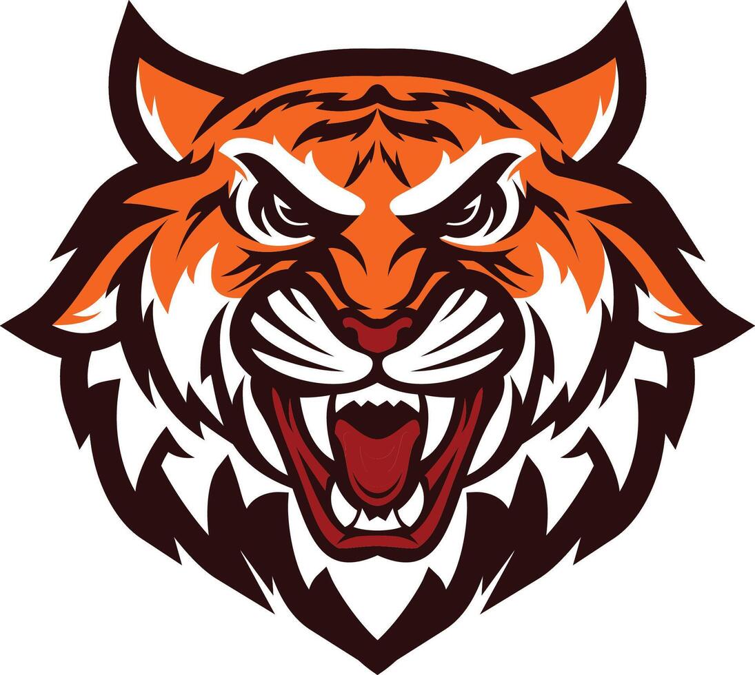 tiger logo icon concept vector