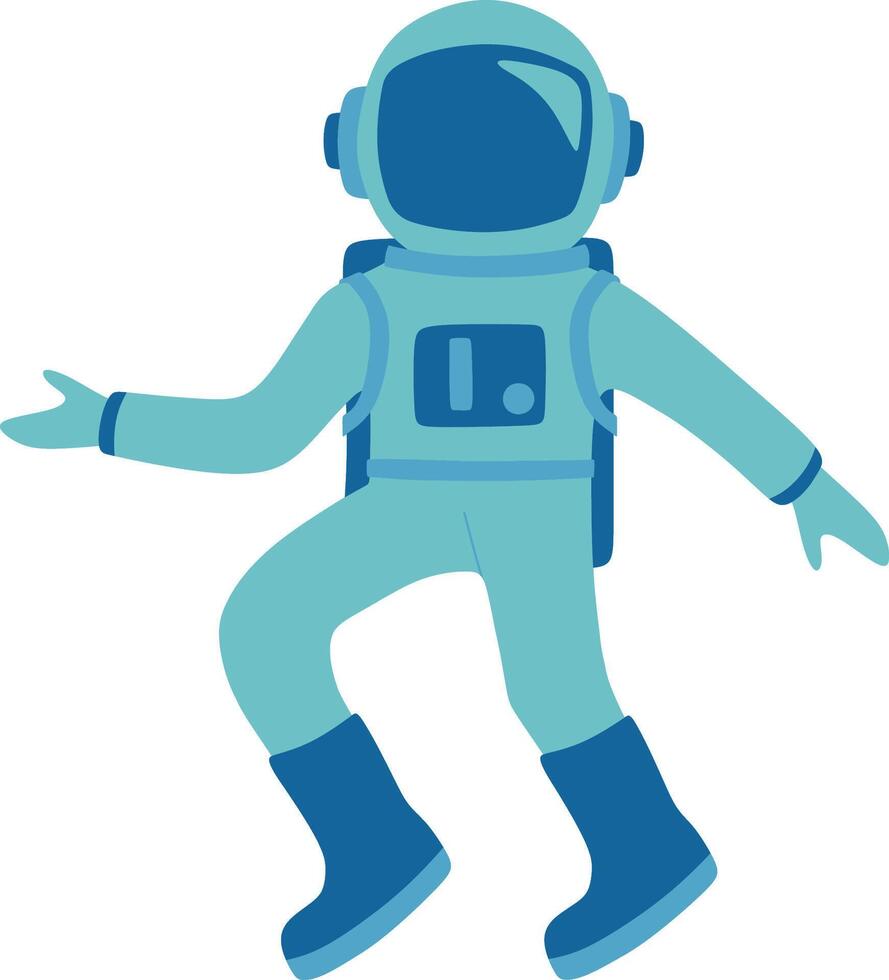 astronaut and space icons vector