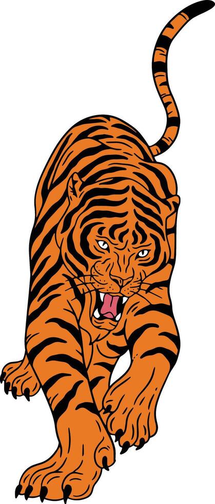 tiger face bundle vector
