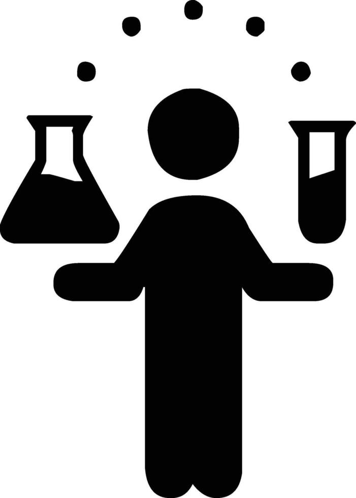 test tube icon bundle vector