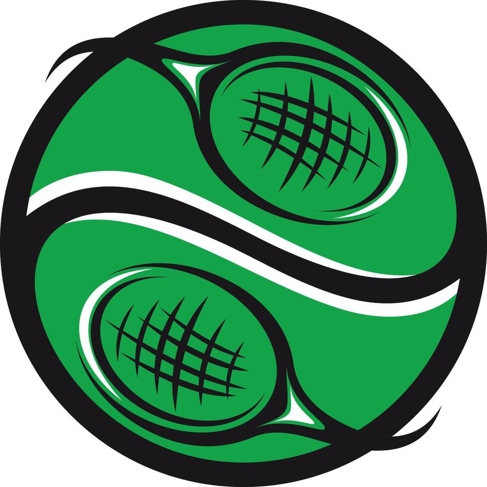 tennis sport symbol set vector