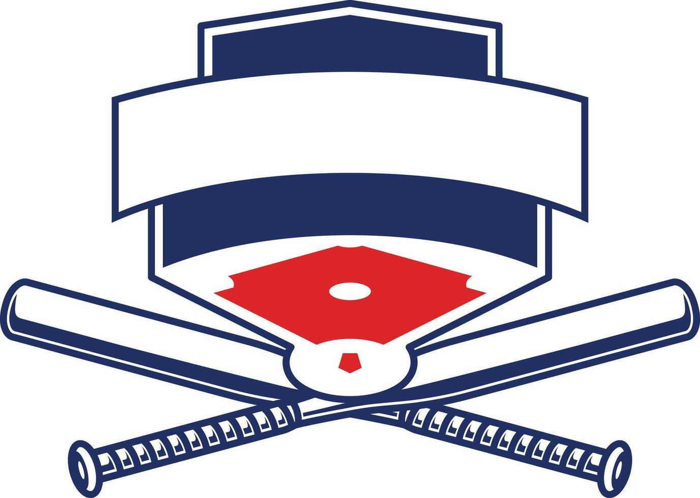 sports baseball badge design vector