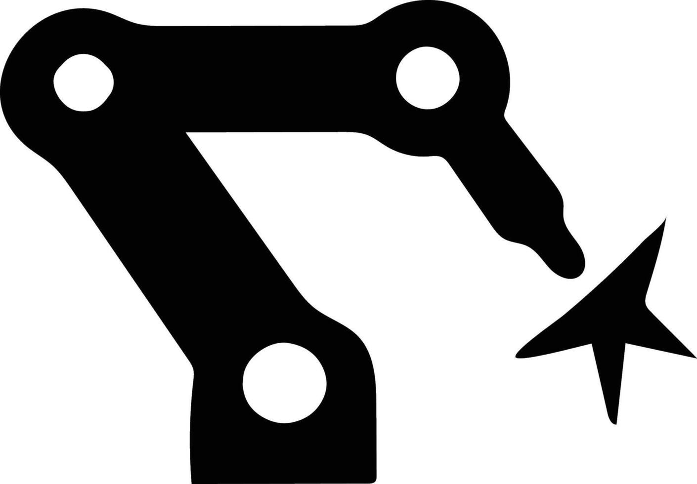 robot hand icon pack vector