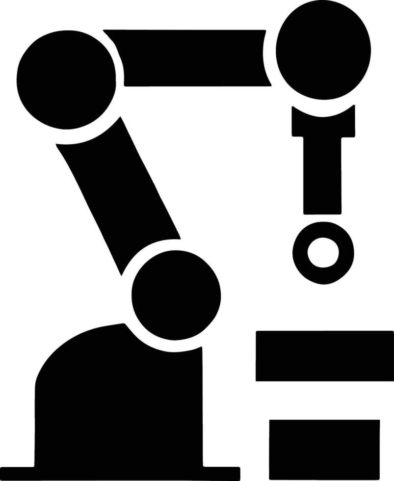 robot arm symbol design vector