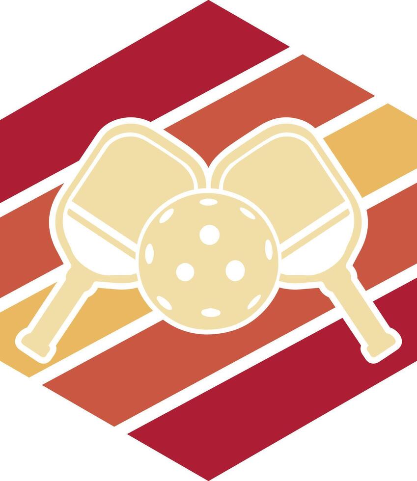 funny pickleball player vector