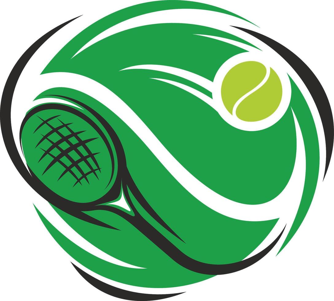 tennis ball symbol for tournament vector