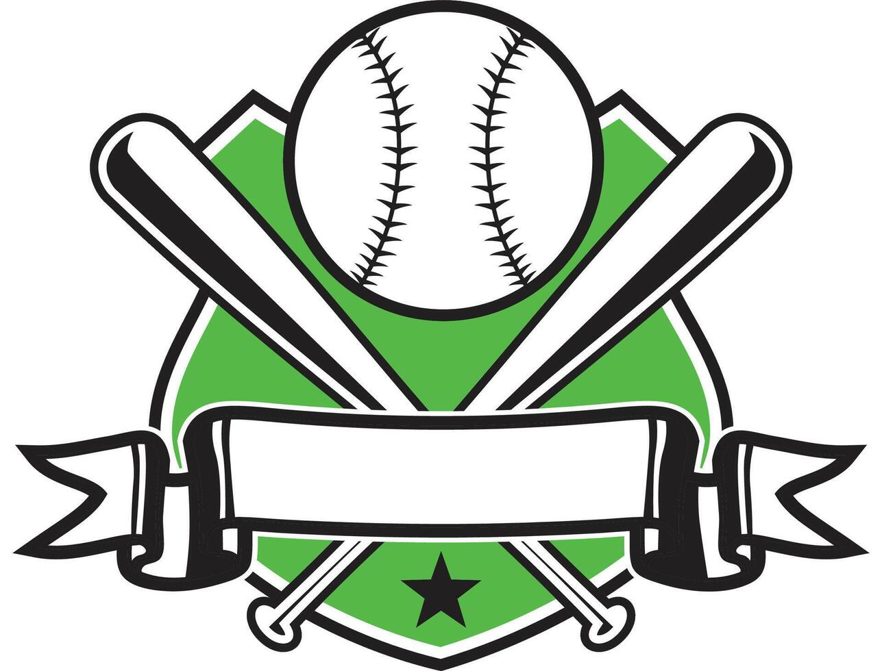 baseball logo icon set vector