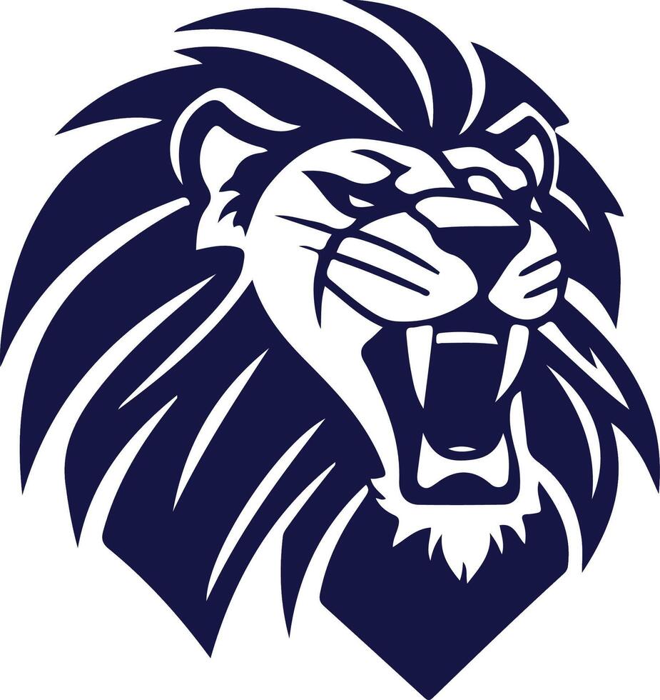 king lion mascot design vector