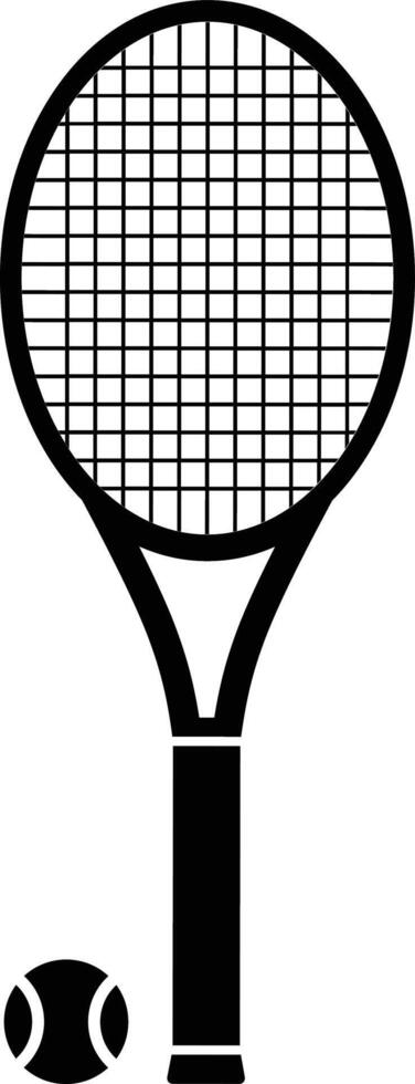 tennis ball and racket vector