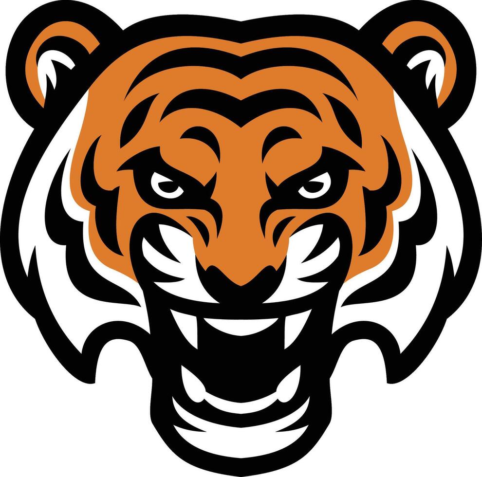 tiger sport illustration vector