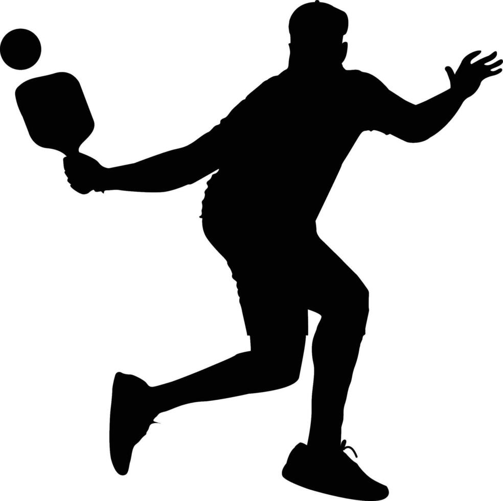 pickleball player clipart set vector