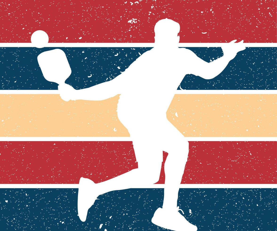 pickleball tshirt design or pickleball poster design or pickleball vector