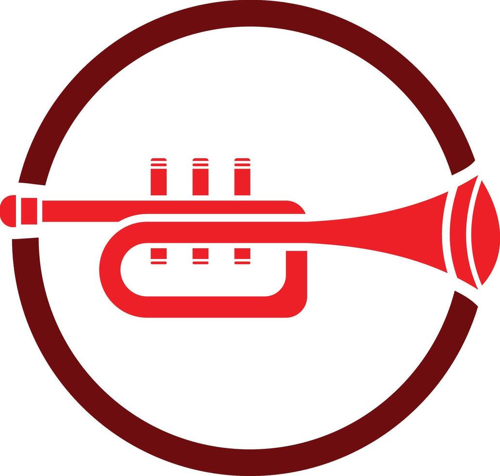 trumpet icon music set vector