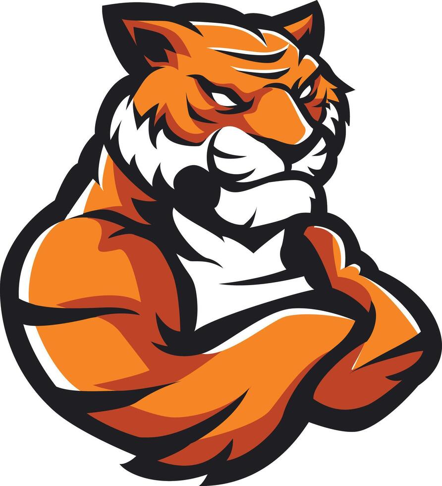 tiger mascot sport logo design tiger animal mascot head logo vector