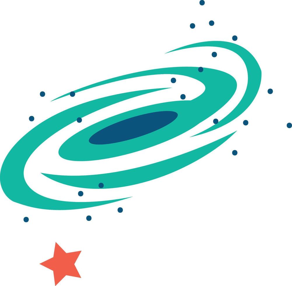 rocket and stars doodles vector