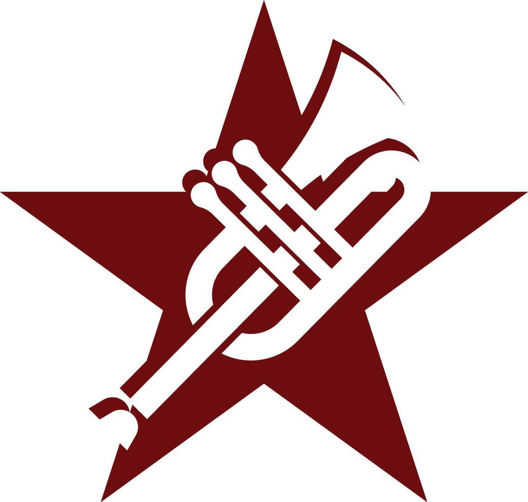 jazz trumpet graphic vector