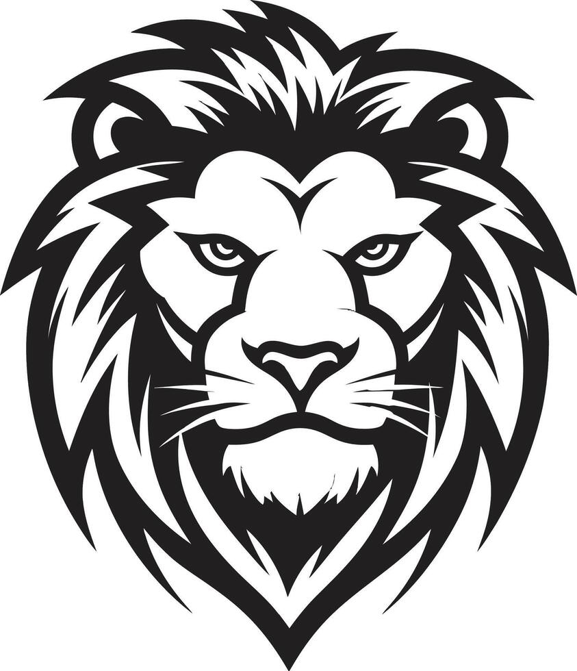 on the prowl black lion logo icon excellence regal roar a majestic black lion design vector