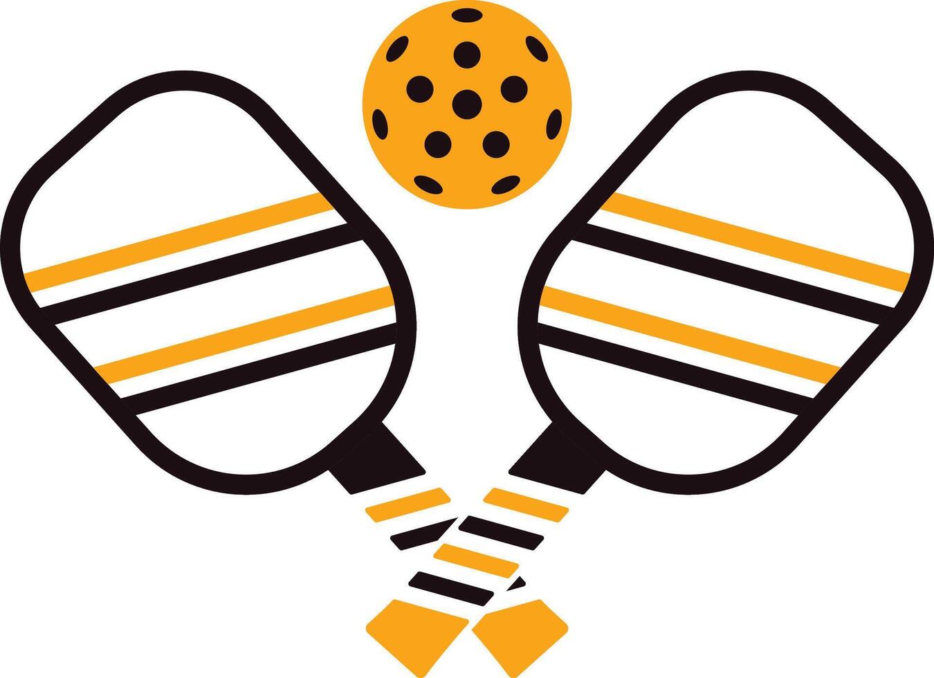 pickleball icon on white vector