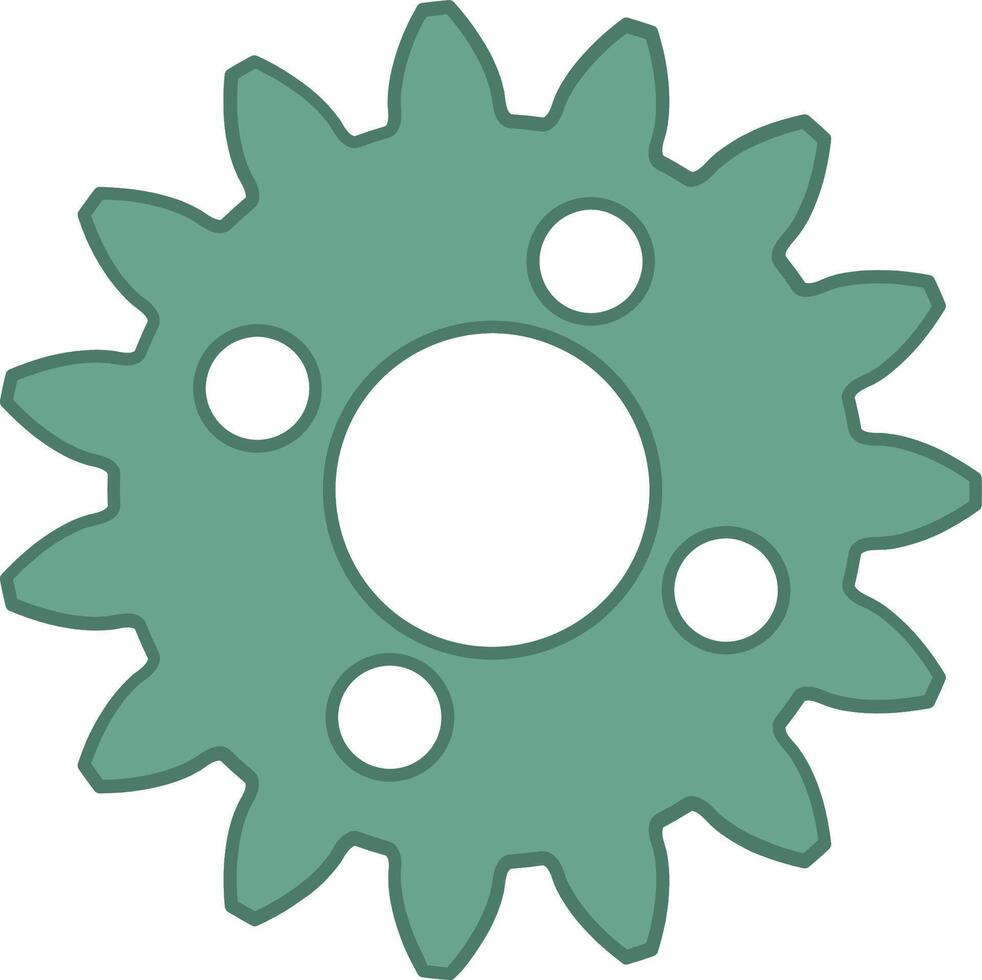 rustic gear design set vector