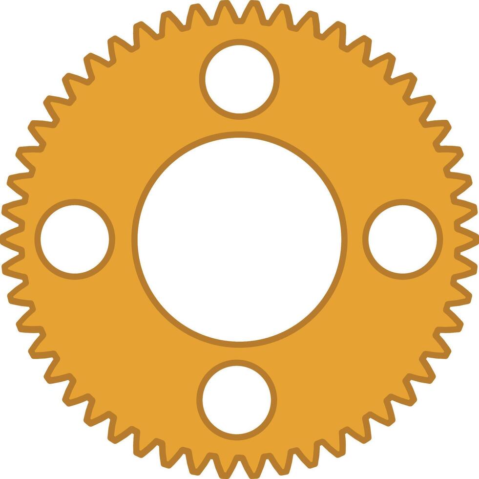 old gear set decoration vector