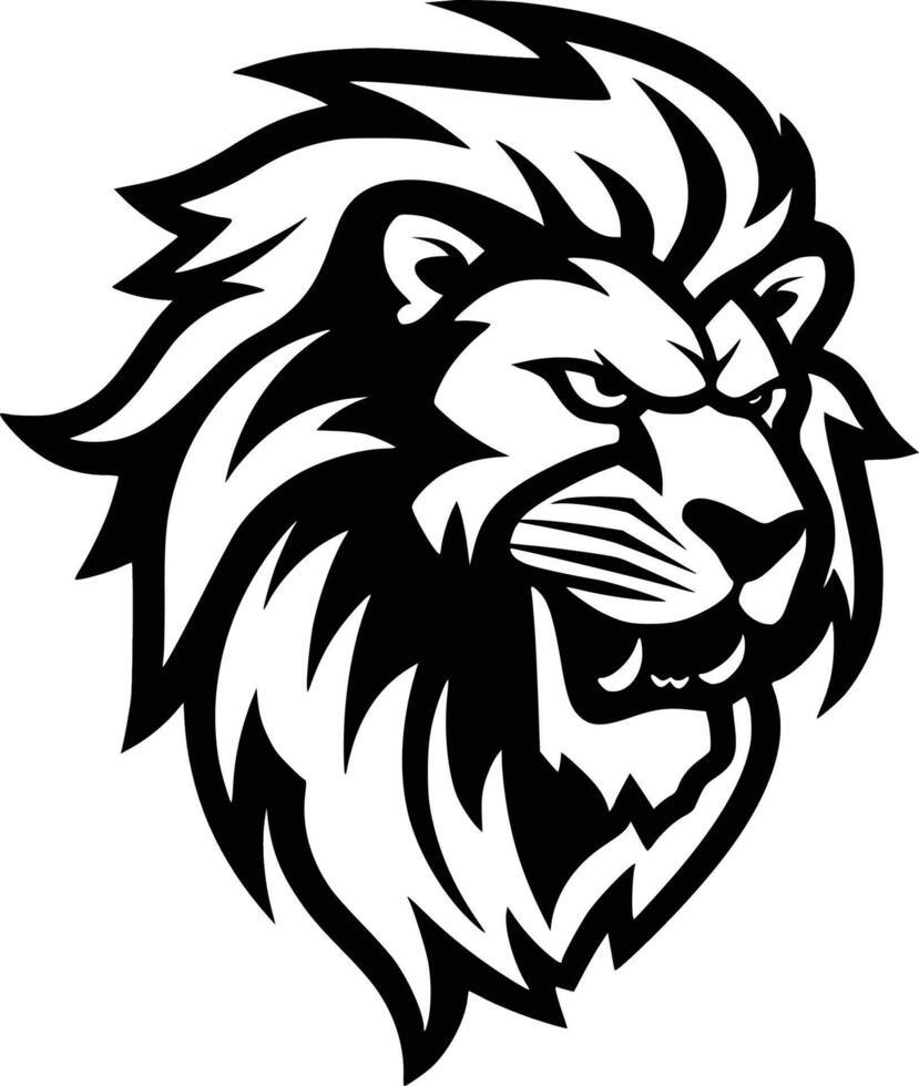 lion high quality logo ideal for t shirt graphic vector